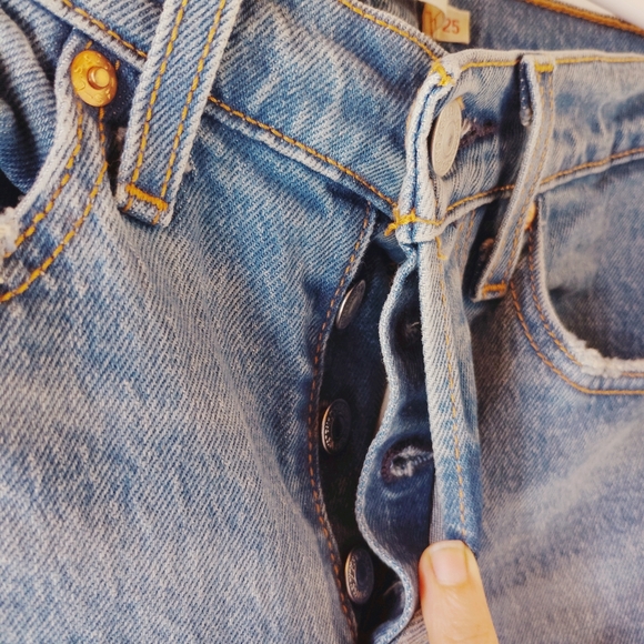 Levi's Premium women's Wedgie straight size 25 - Picture 6 of 16